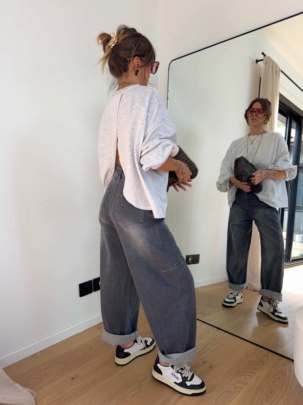 Jeans Mayron - gris clair